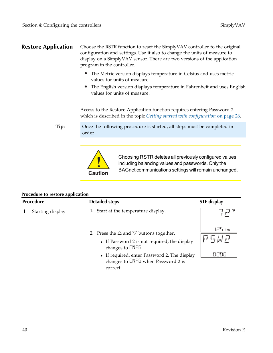 Restore application | KMC Controls BAC-8007 Installation Guide User Manual | Page 40 / 88