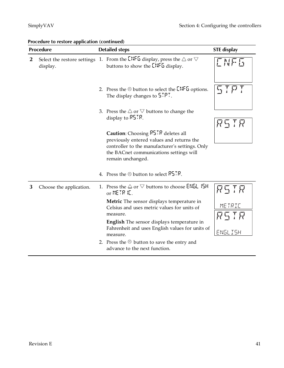 Cnfg stpt | KMC Controls BAC-8007 Installation Guide User Manual | Page 41 / 88