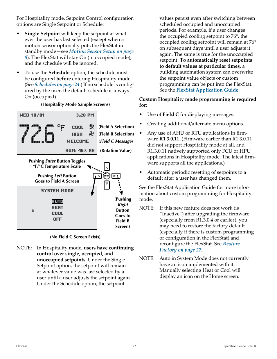 KMC Controls FlexStat Operation Guide User Manual | Page 22 / 46