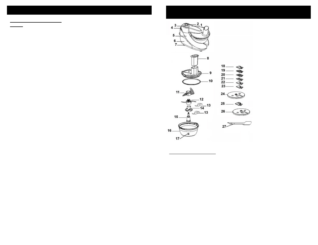Operating instructions, Getting to know your swivel head food processor | Bravetti PLATINUM PRO FP110H User Manual | Page 5 / 8