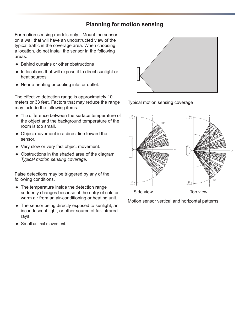Planning for motion sensing | KMC Controls STE-8000 series User Manual | Page 2 / 4