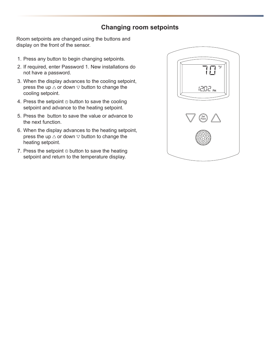 12o2 changing room setpoints | KMC Controls STE-8000 series User Manual | Page 3 / 4
