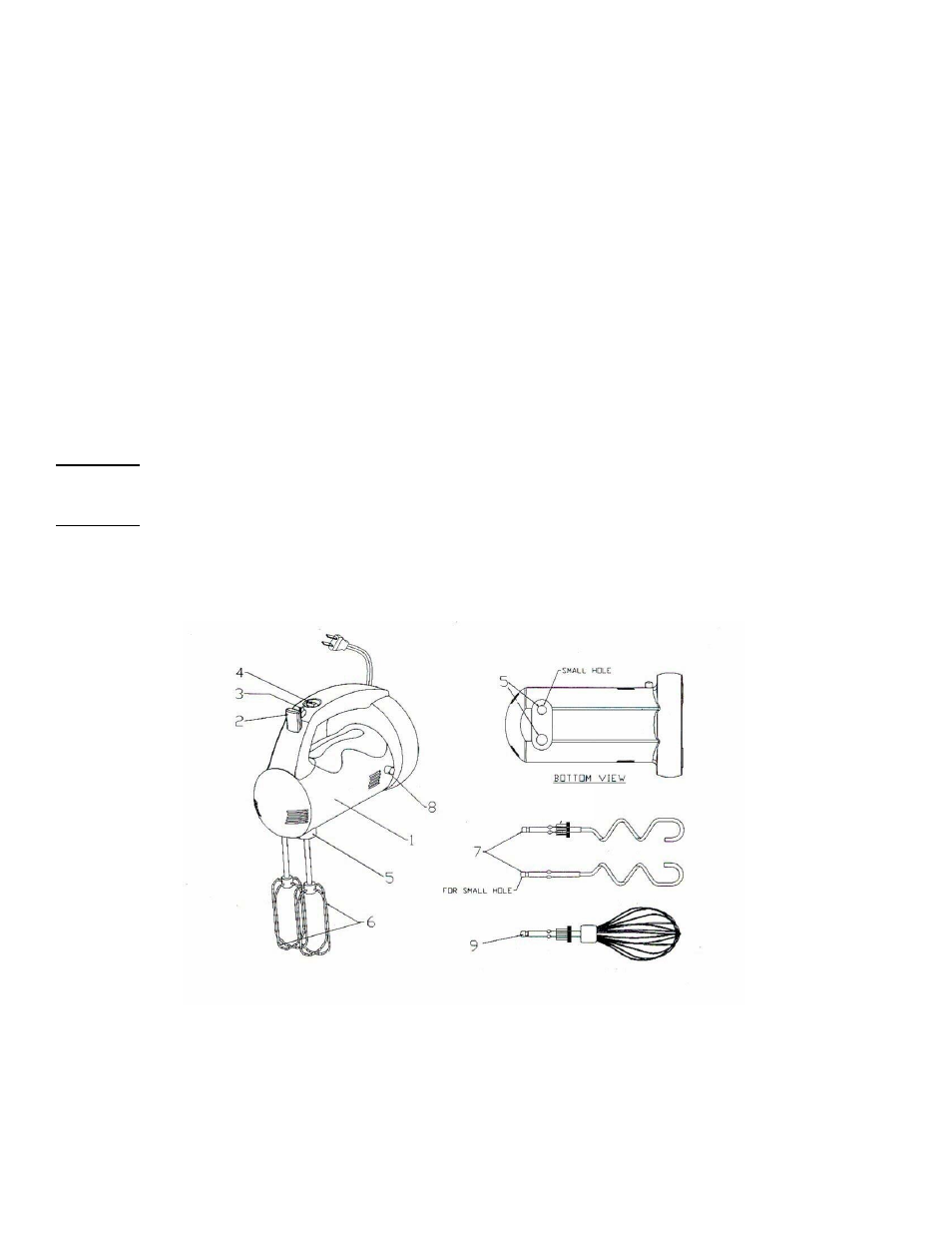 Main components | Bravetti PLATINUM PRO FP201 User Manual | Page 3 / 7