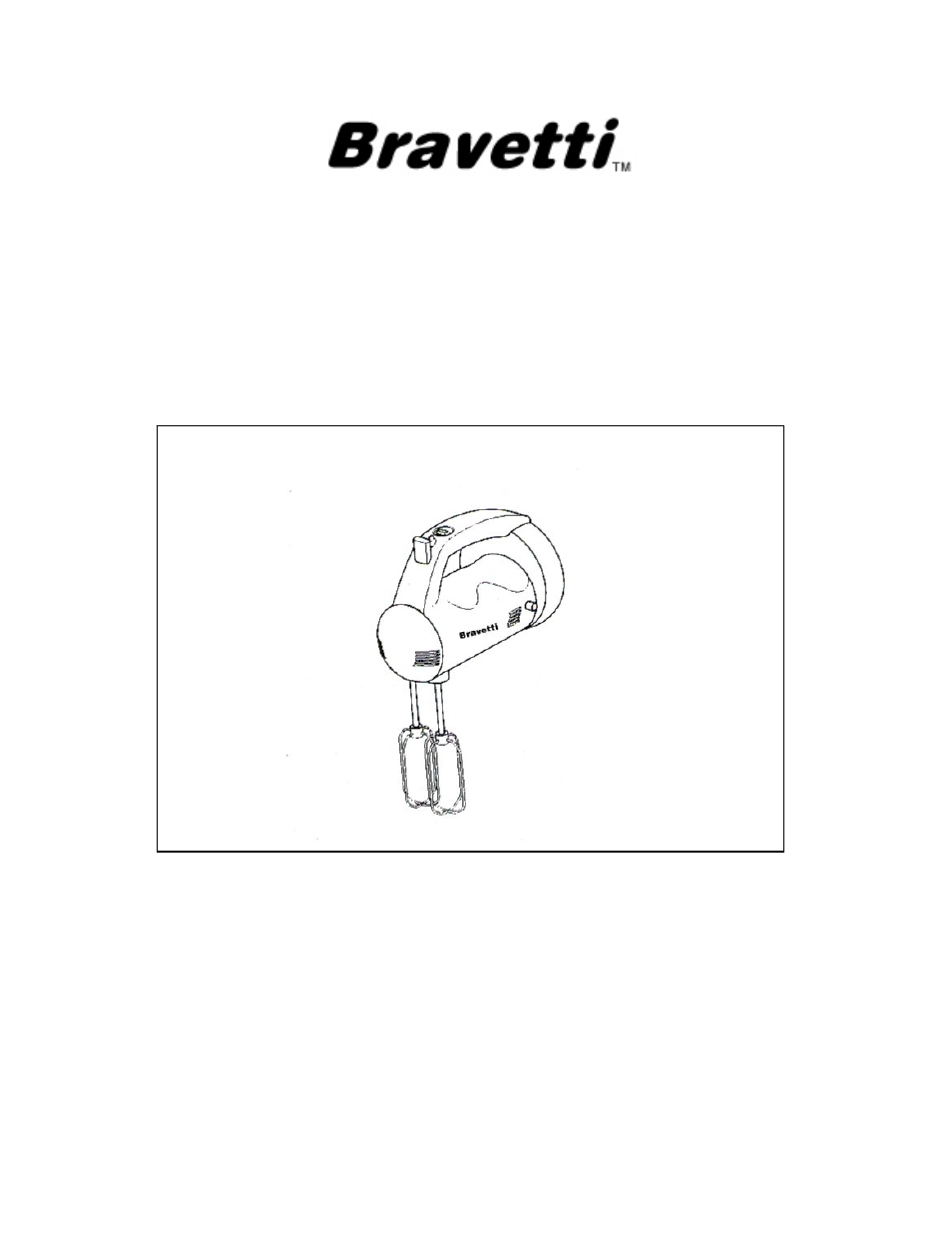 Bravetti EP545 User Manual | 6 pages