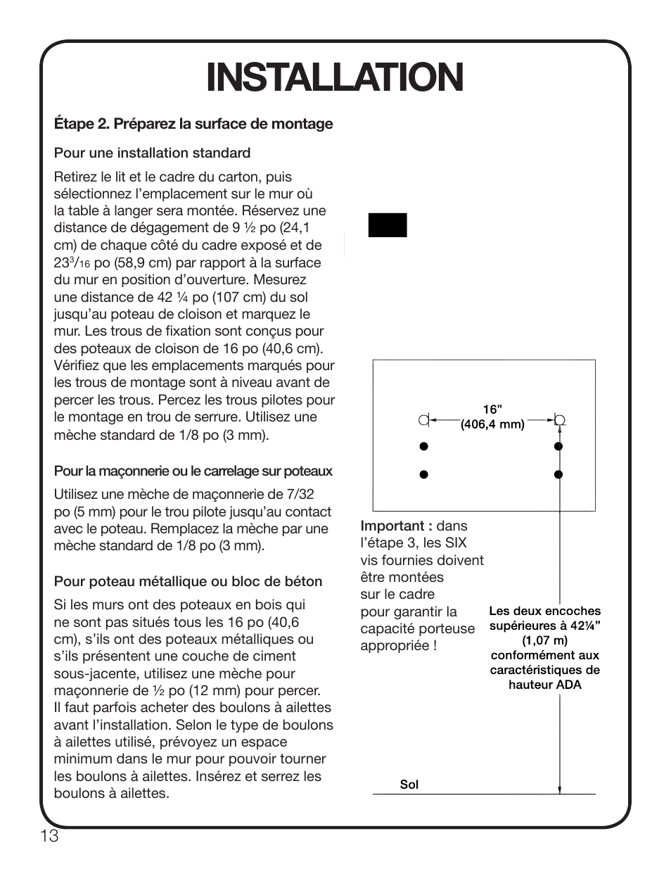 Installation | Koala Kare KB200 User Manual | Page 14 / 20