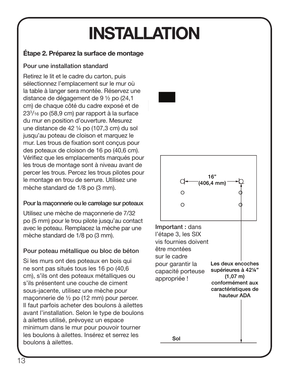 Installation | Koala Kare KB200-SS User Manual | Page 14 / 20