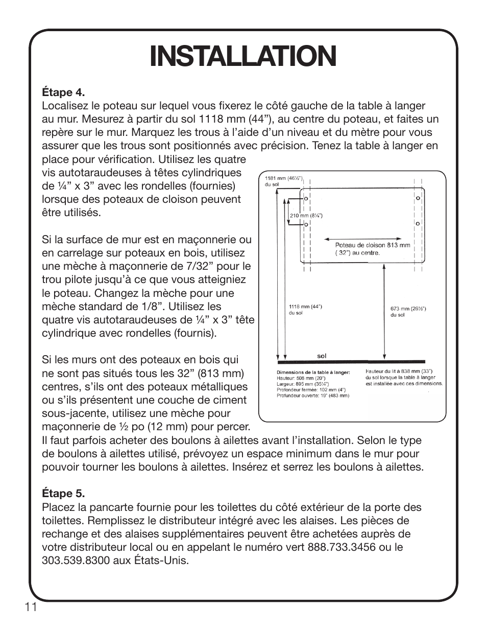 Installation | Koala Kare KB100 User Manual | Page 12 / 16