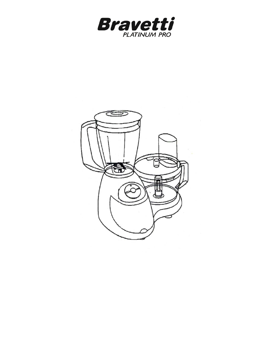 Bravetti FOOD PROCESSOR WITH BLENDER BP100 User Manual | 14 pages
