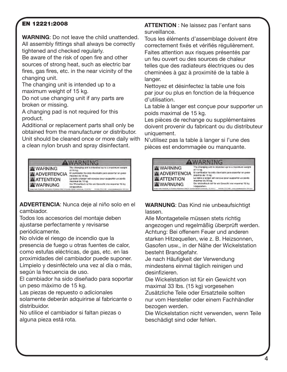 Koala Kare KB110-SSWM User Manual | Page 5 / 12