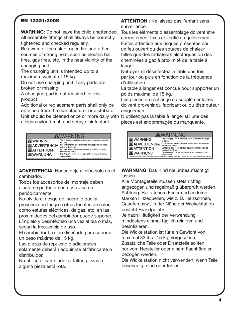 Koala Kare KB208 User Manual | Page 5 / 12