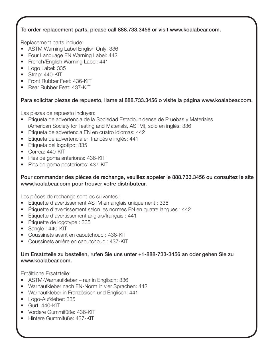 Koala Kare KB327 User Manual | Page 7 / 8