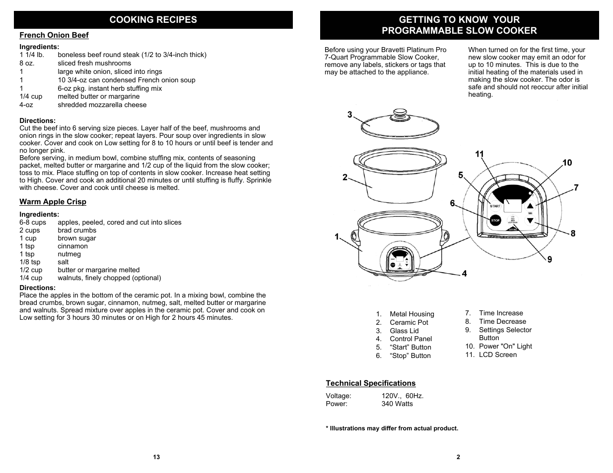 Bravetti KC275H User Manual | Page 3 / 8