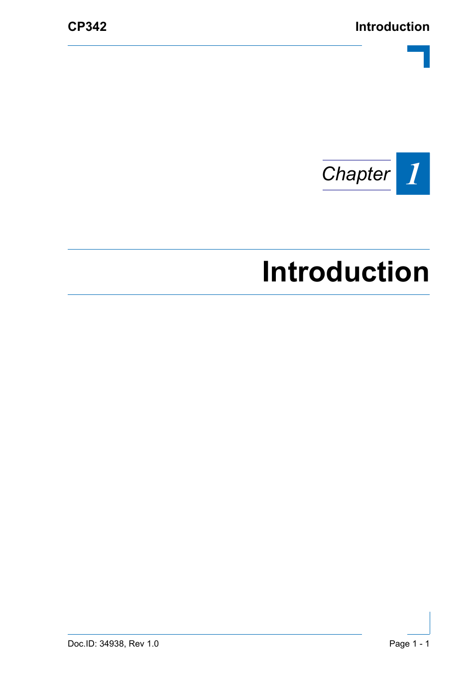 Introduction, Chapter | Kontron CP342 User Manual | Page 15 / 52