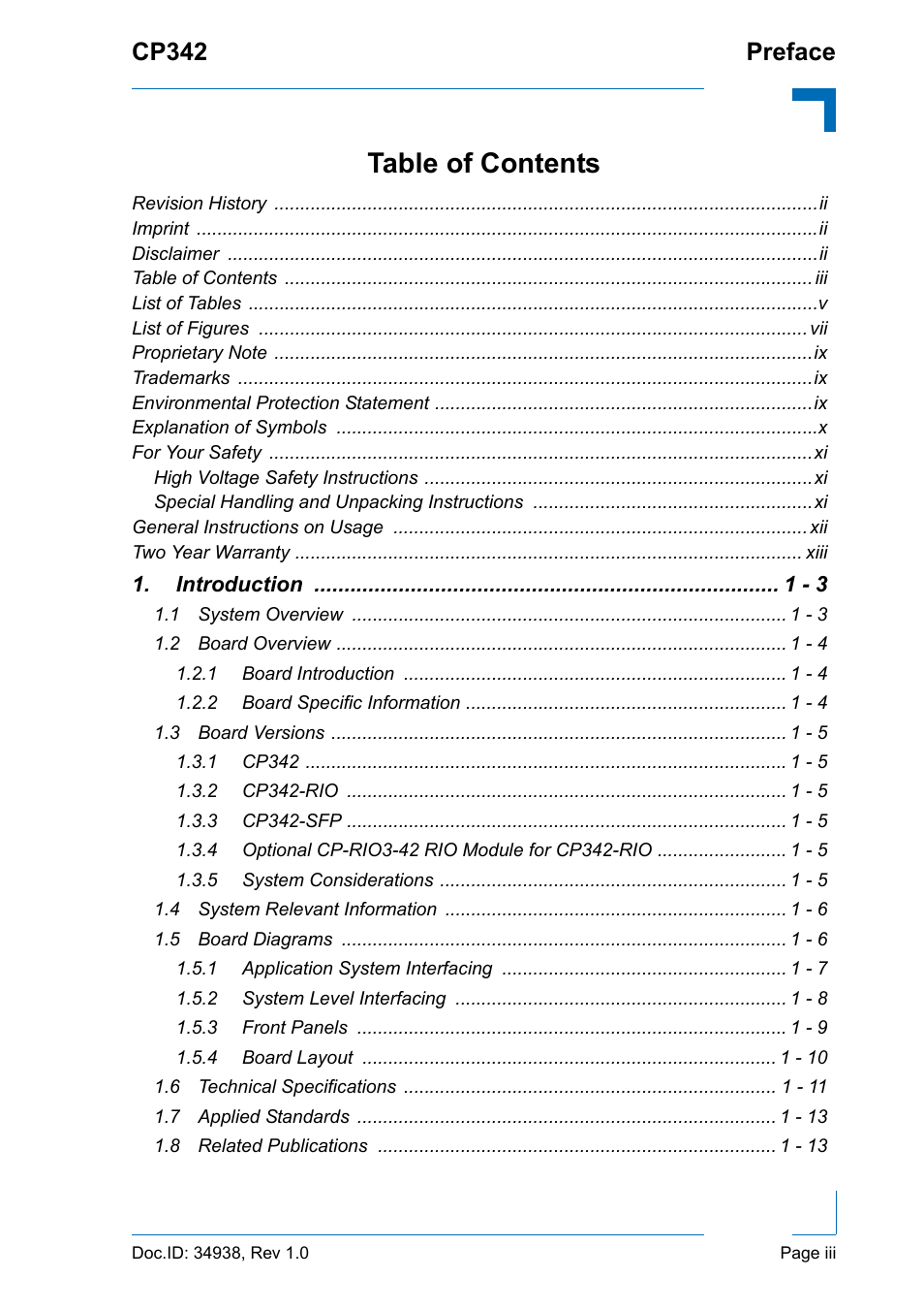 Kontron CP342 User Manual | Page 3 / 52