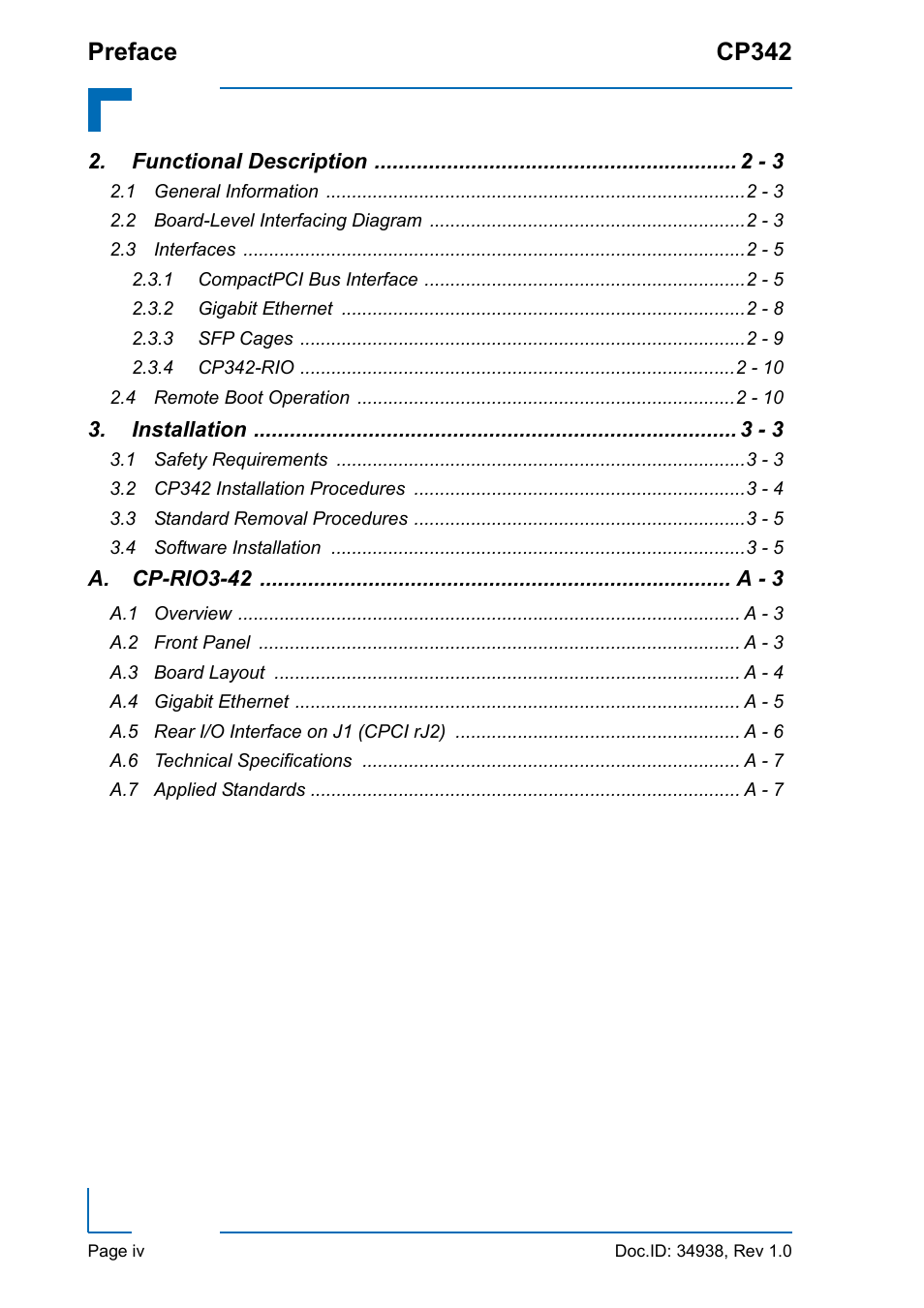 Preface cp342 | Kontron CP342 User Manual | Page 4 / 52
