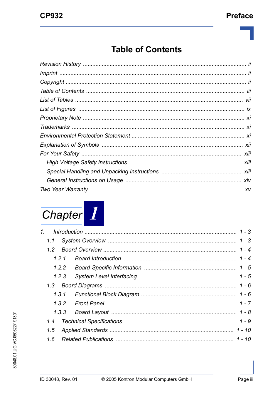 Kontron CP932 User Manual | Page 3 / 52