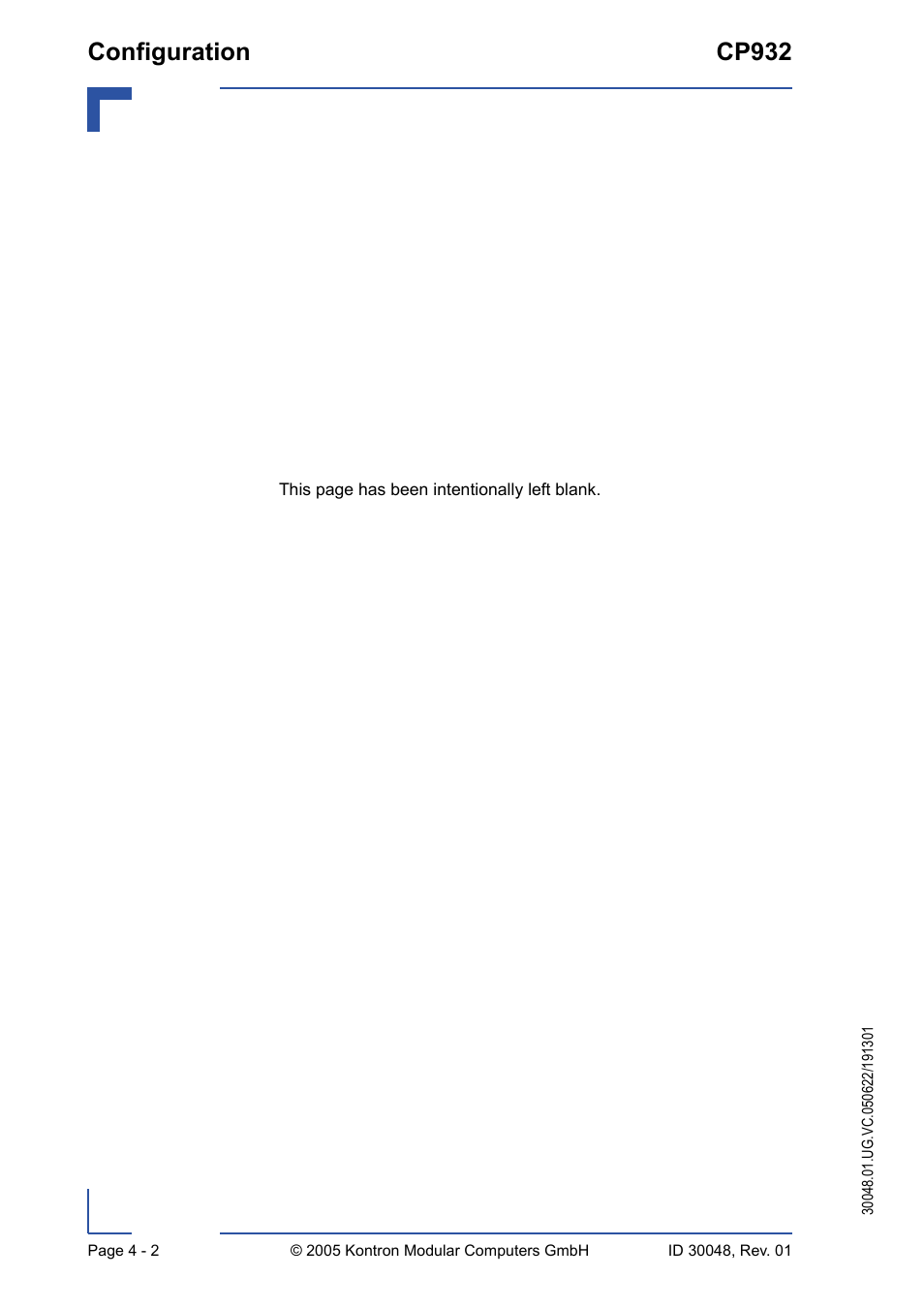 Configuration cp932 | Kontron CP932 User Manual | Page 42 / 52