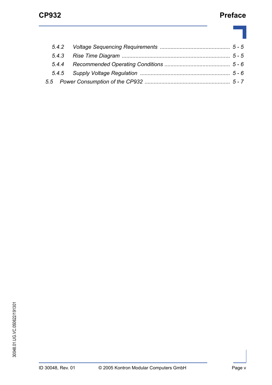 Cp932 preface | Kontron CP932 User Manual | Page 5 / 52