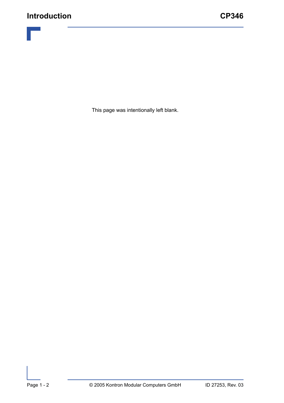 Introduction cp346 | Kontron CP346 User Manual | Page 18 / 72