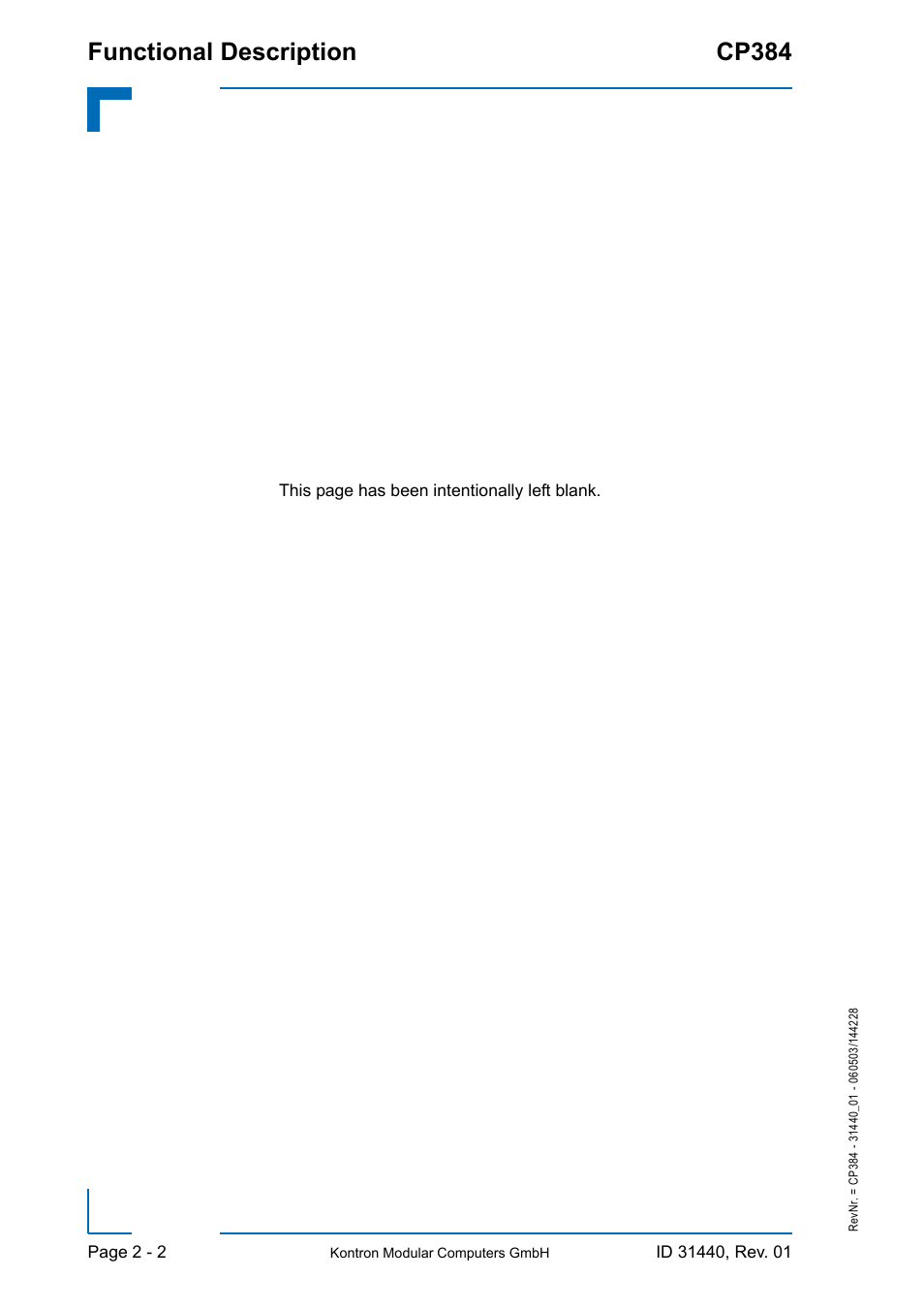 Functional description cp384 | Kontron CP384 User Manual | Page 32 / 66