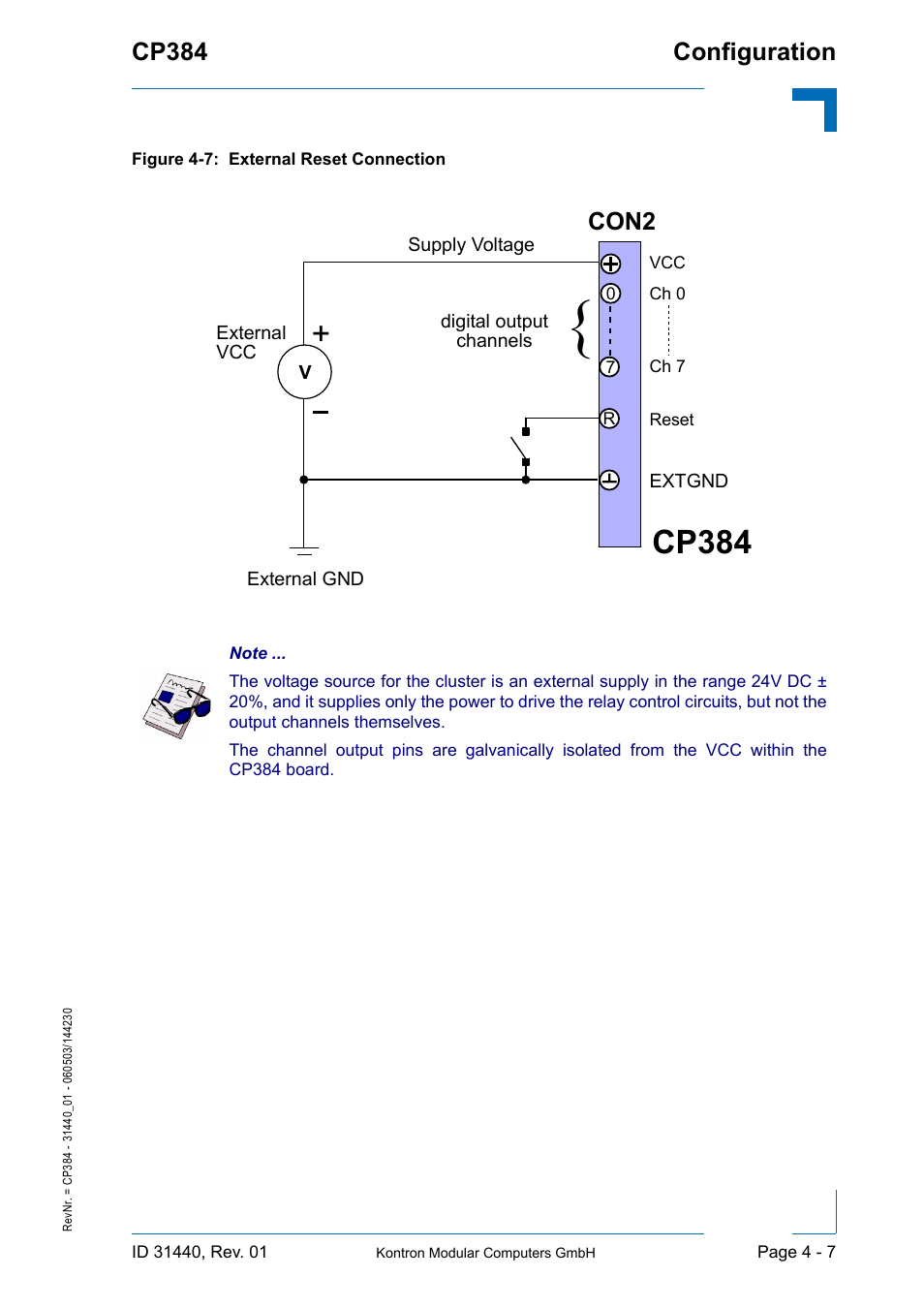 Cp384, Configuration cp384, Con2 | Kontron CP384 User Manual | Page 53 / 66