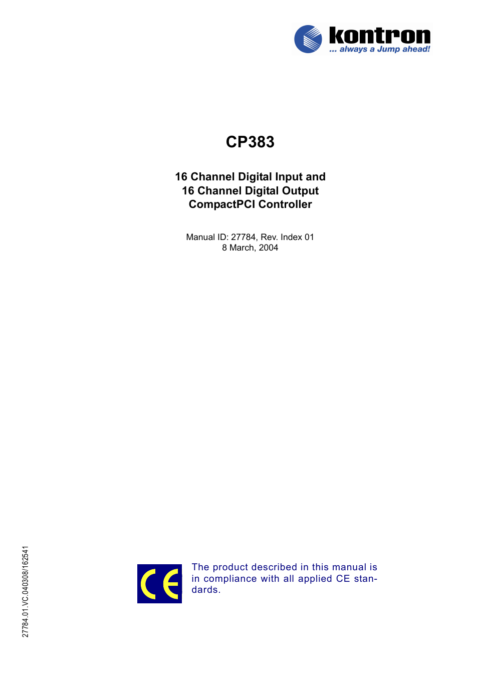 Kontron CP383 User Manual | 74 pages