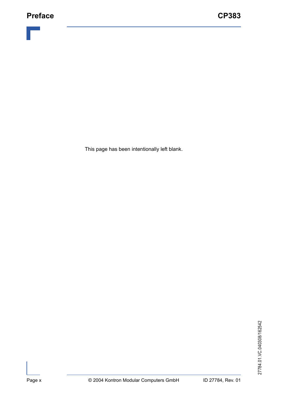 Preface cp383 | Kontron CP383 User Manual | Page 10 / 74
