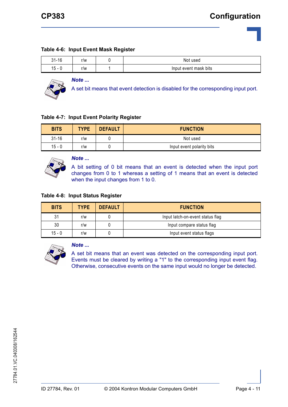 Cp383 configuration | Kontron CP383 User Manual | Page 57 / 74