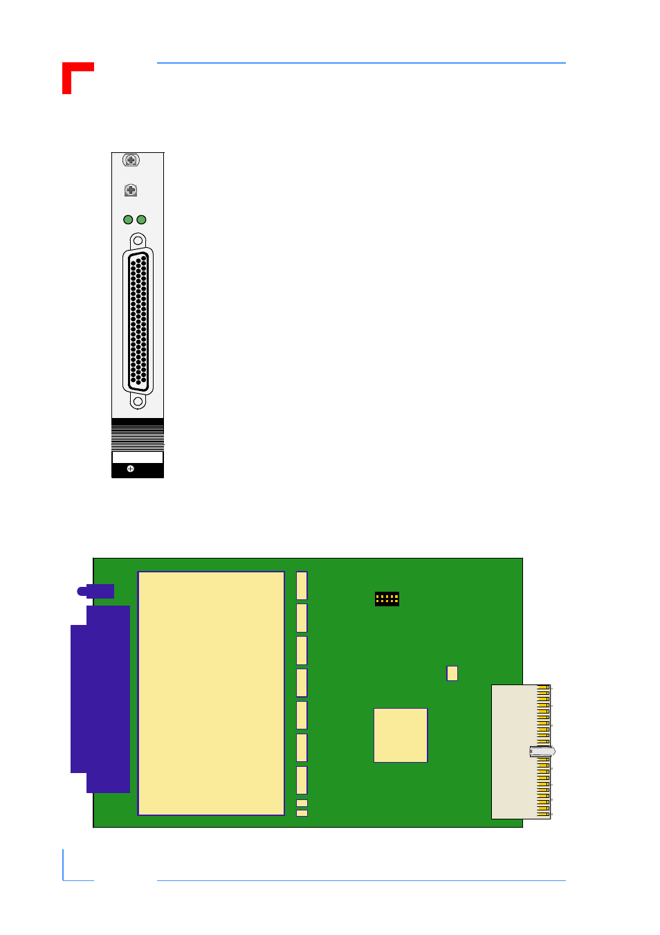 2 front panel, 3 board layout, Board layout - 8 | Cp381 front panel - 8, Cp381 board (front view) - 8, Introduction cp381, C o n 1, C o n 2, Channels 0 signal conditioning, Con3 | Kontron CP381 User Manual | Page 24 / 60