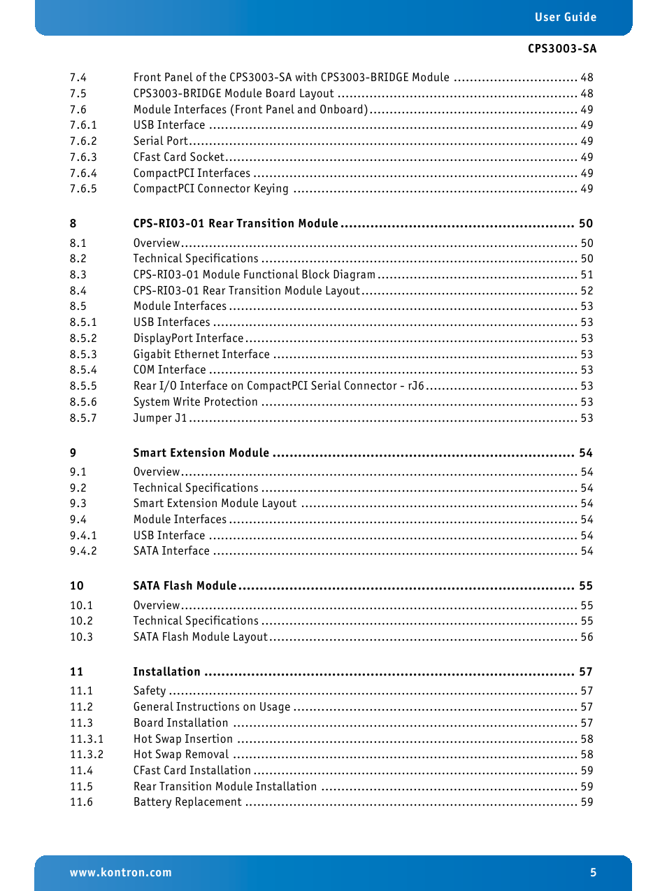 Kontron CPS3003-SA User Manual | Page 5 / 19