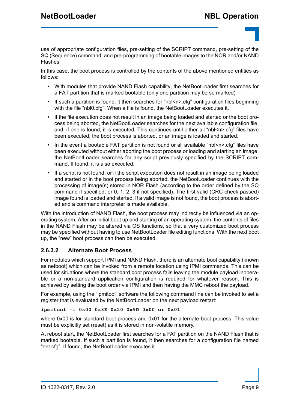 Nbl operation netbootloader | Kontron NetBootLoader User Manual | Page 17 / 86