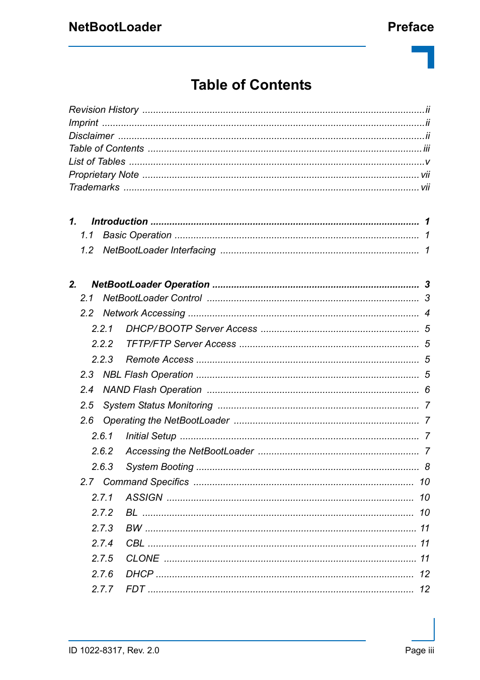 Kontron NetBootLoader User Manual | Page 3 / 86