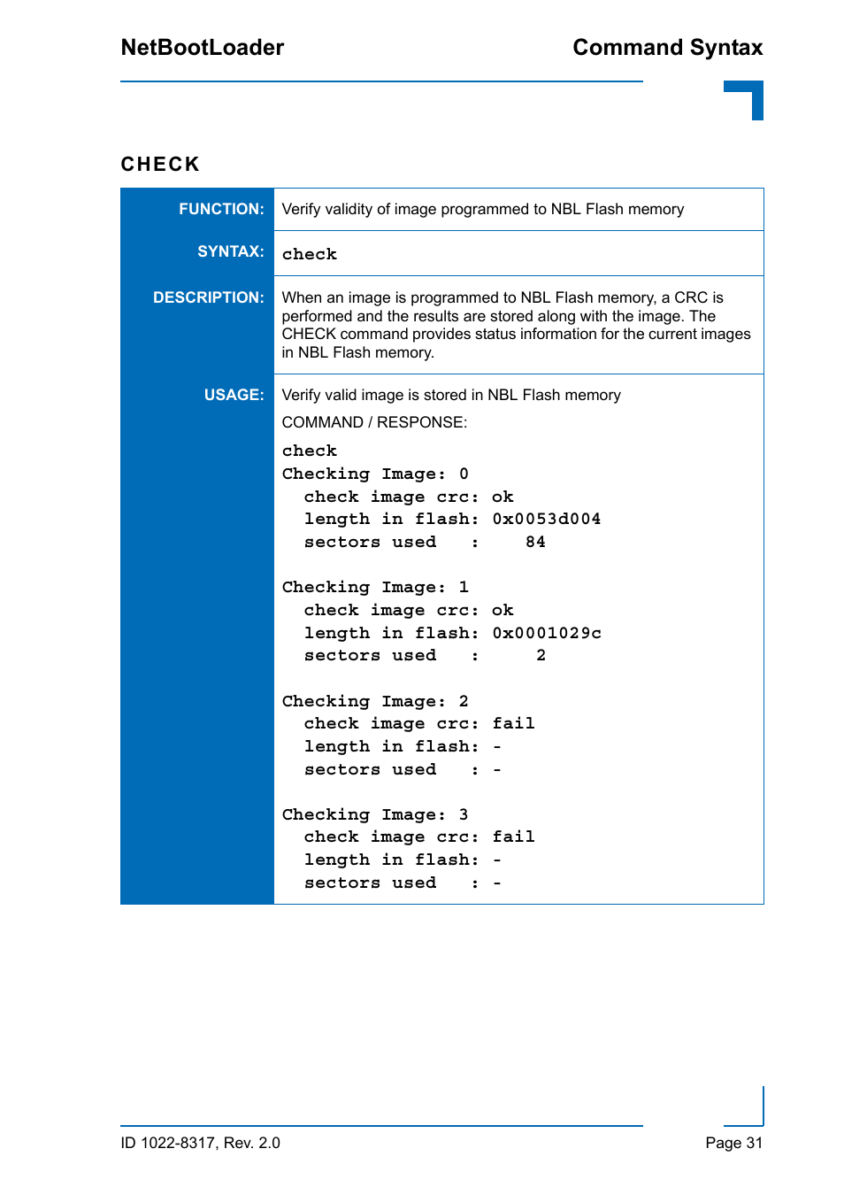 Command syntax netbootloader | Kontron NetBootLoader User Manual | Page 39 / 86