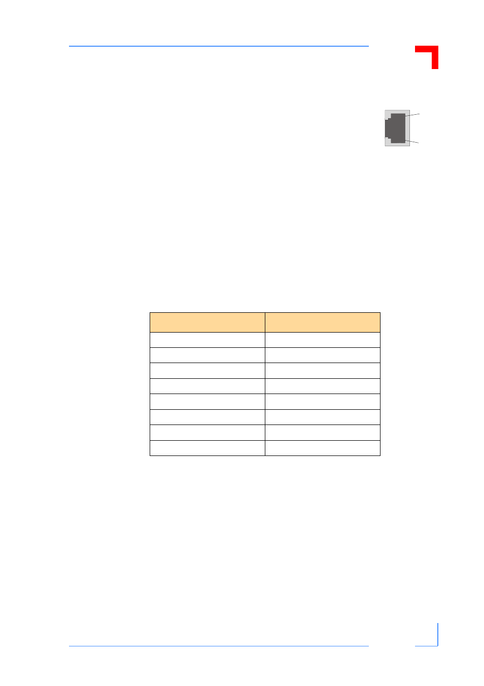 2 ethernet interface and connector pinout, 2 ethernet interface and connector pinout - 11, 1 ethernet connector con8 pinout - 11 | Ethernet rj45 connector con8 pin assignment - 11, Ethernet connector con8 - 11, Vmp2 functional description | Kontron VMP2 User Manual | Page 39 / 142