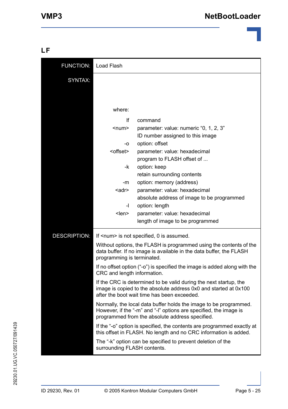 Vmp3 netbootloader | Kontron VMP3 User Manual | Page 109 / 154