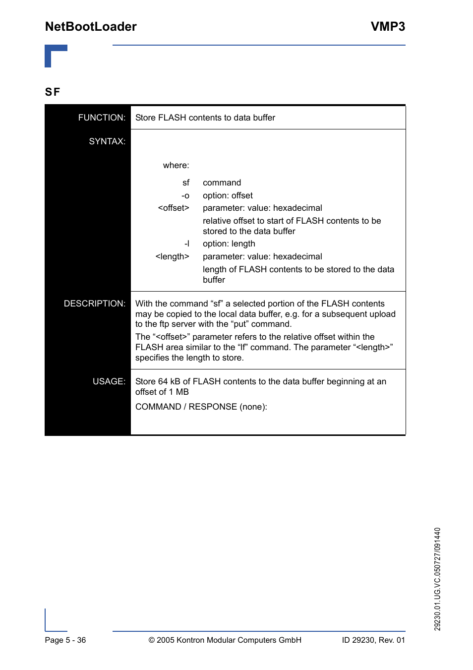 Netbootloader vmp3 | Kontron VMP3 User Manual | Page 120 / 154