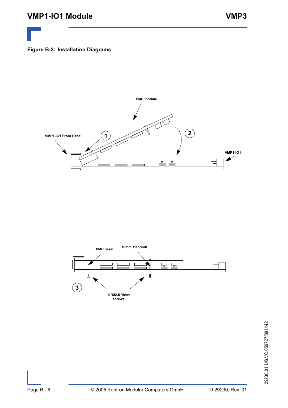 Vmp1-io1 module vmp3 | Kontron VMP3 User Manual | Page 144 / 154