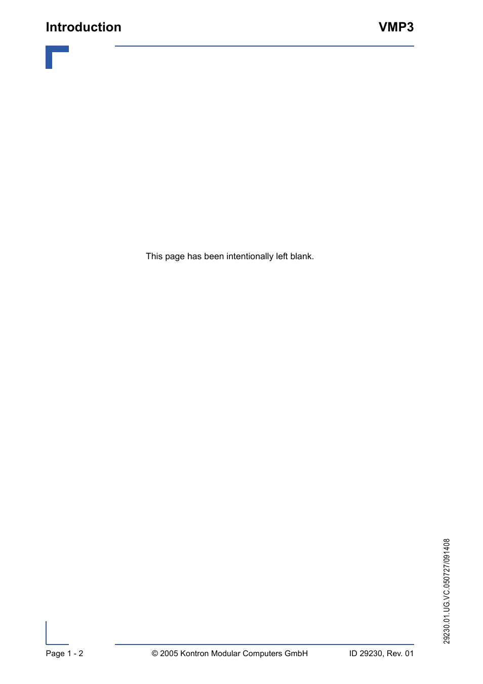 Introduction vmp3 | Kontron VMP3 User Manual | Page 22 / 154