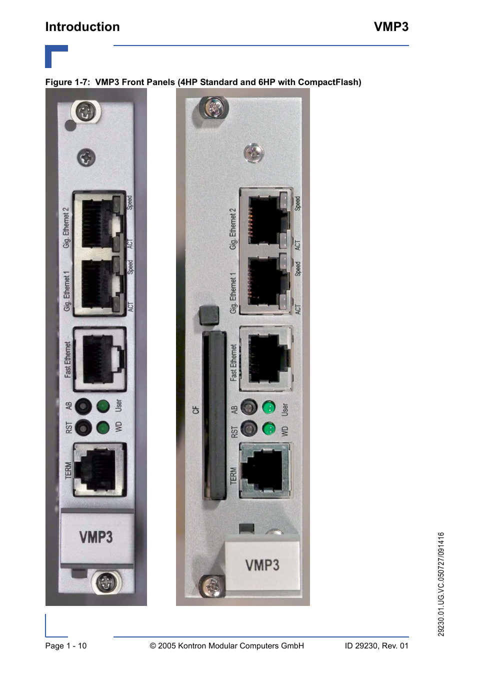 Introduction vmp3 | Kontron VMP3 User Manual | Page 30 / 154