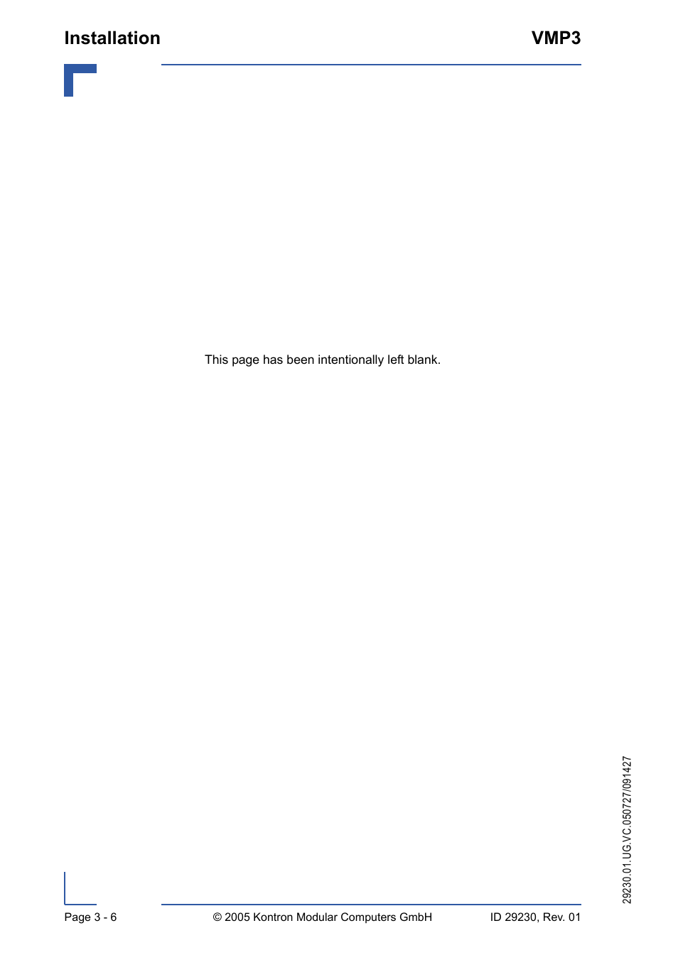 Installation vmp3 | Kontron VMP3 User Manual | Page 60 / 154