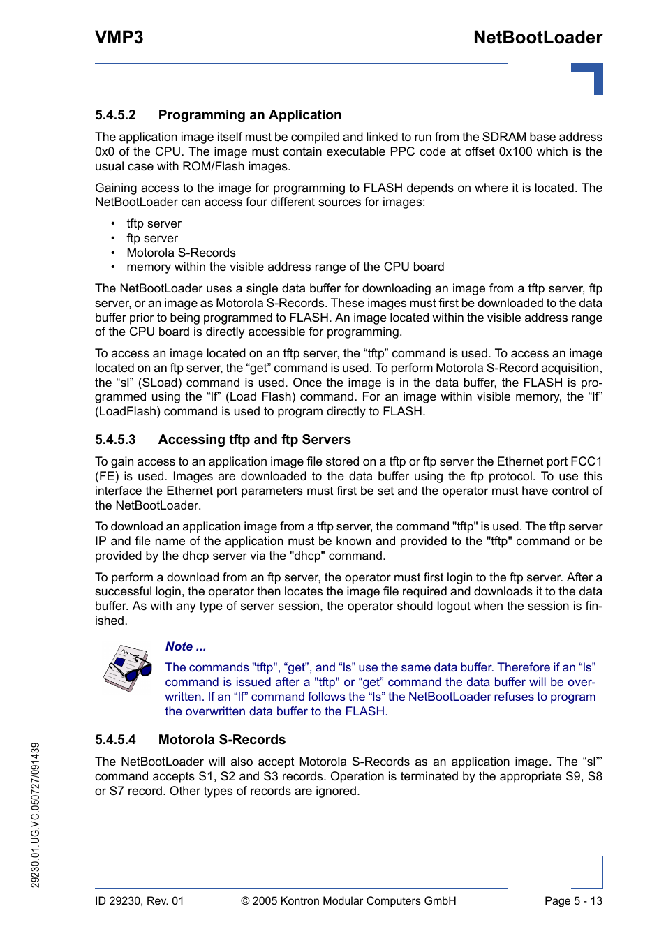 Vmp3 netbootloader | Kontron VMP3 User Manual | Page 97 / 154