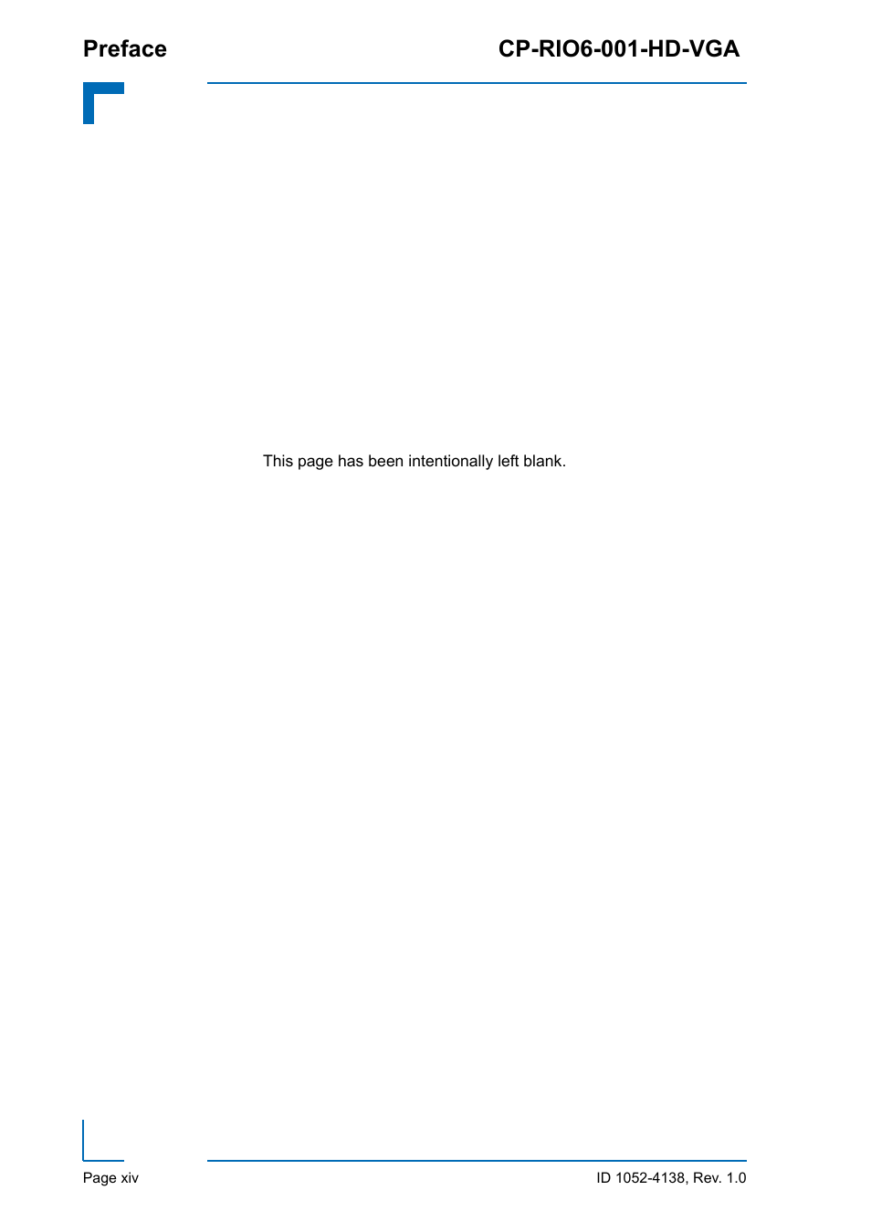 Preface cp-rio6-001-hd-vga | Kontron CP-RIO6-001-HD-VGA User Manual | Page 14 / 46