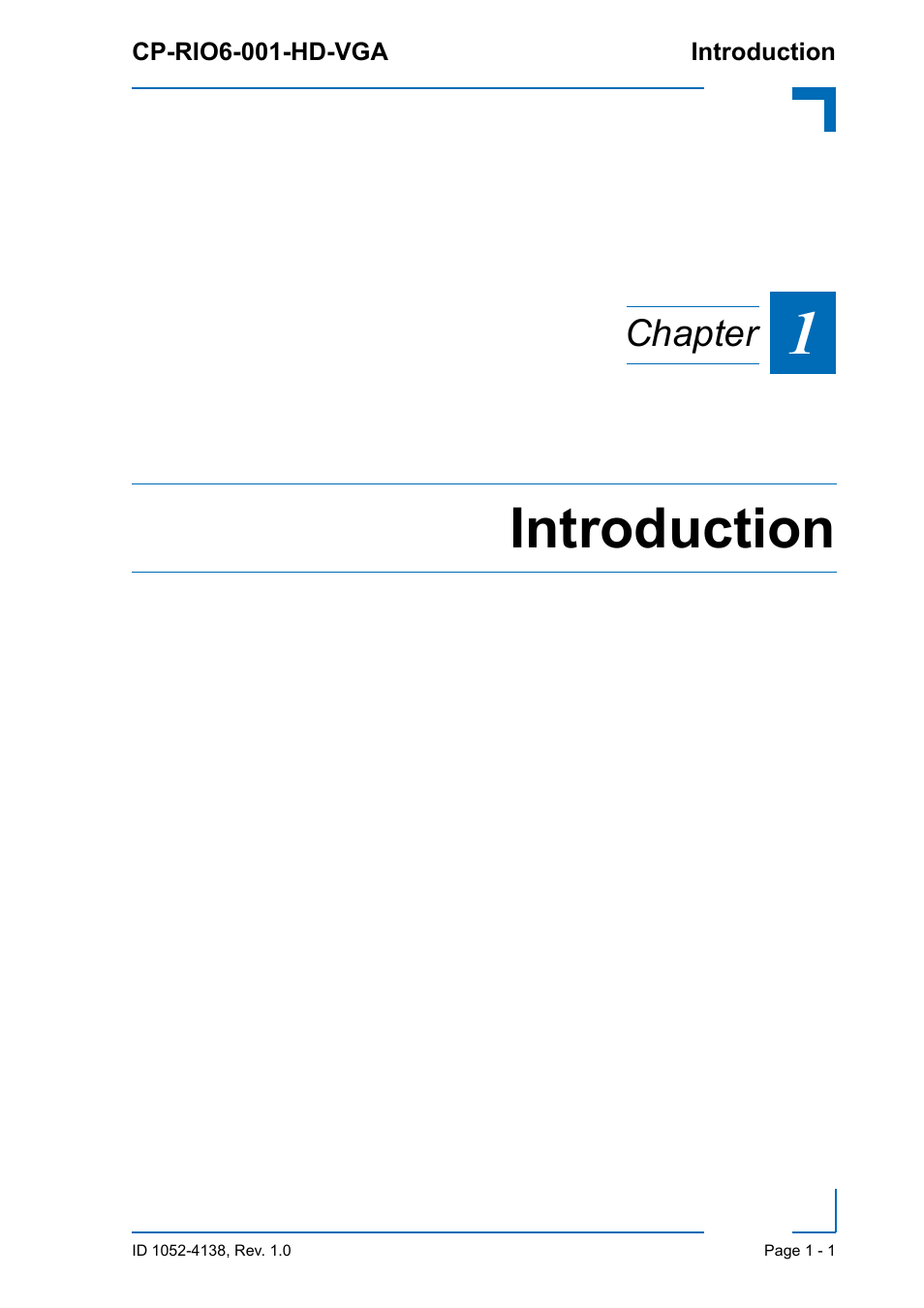 Introduction | Kontron CP-RIO6-001-HD-VGA User Manual | Page 15 / 46