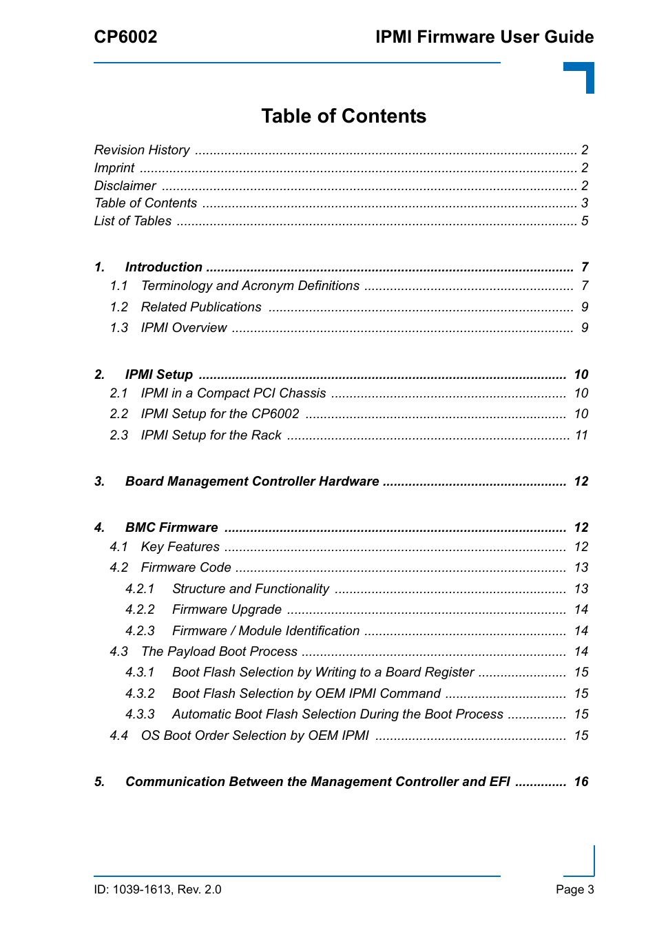 Kontron CP6002 IPMI User Manual | Page 3 / 40