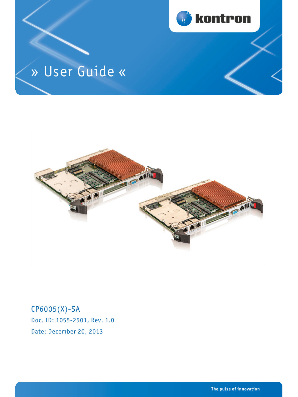Kontron CP6005X-SA User Manual | 24 pages