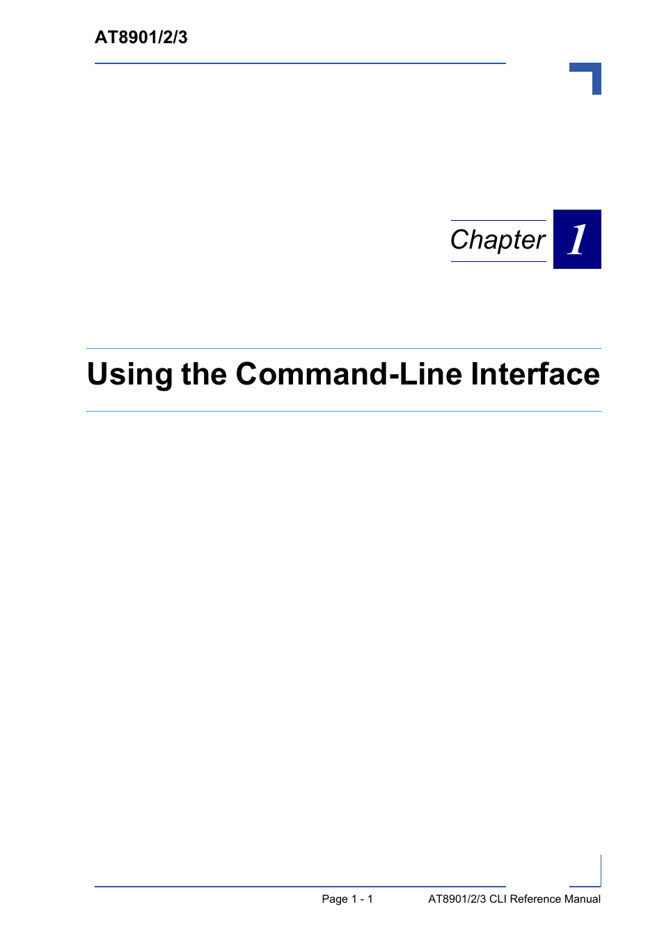 Using the command-line interface, Chapter | Kontron AT890X Full-Size CLI User Manual | Page 25 / 304