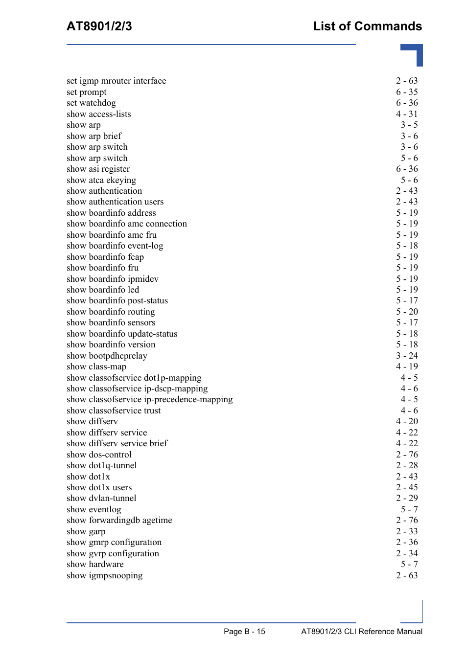 Kontron AT890X Full-Size CLI User Manual | Page 299 / 304