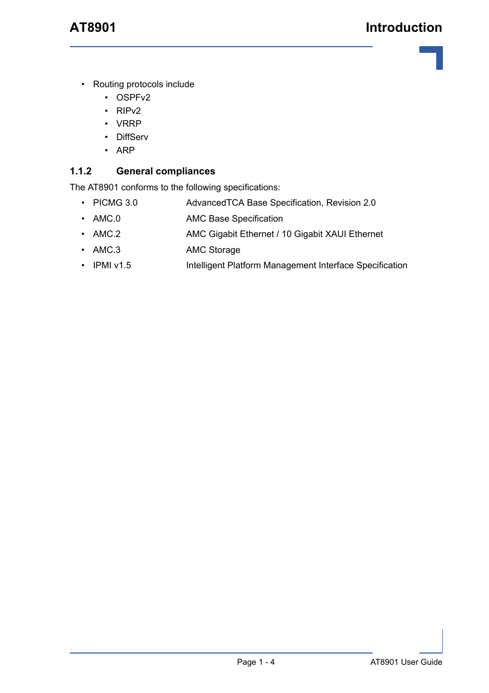 2 general compliances, General compliances - 4, At8901 introduction | Kontron AT8901 User Manual | Page 16 / 79