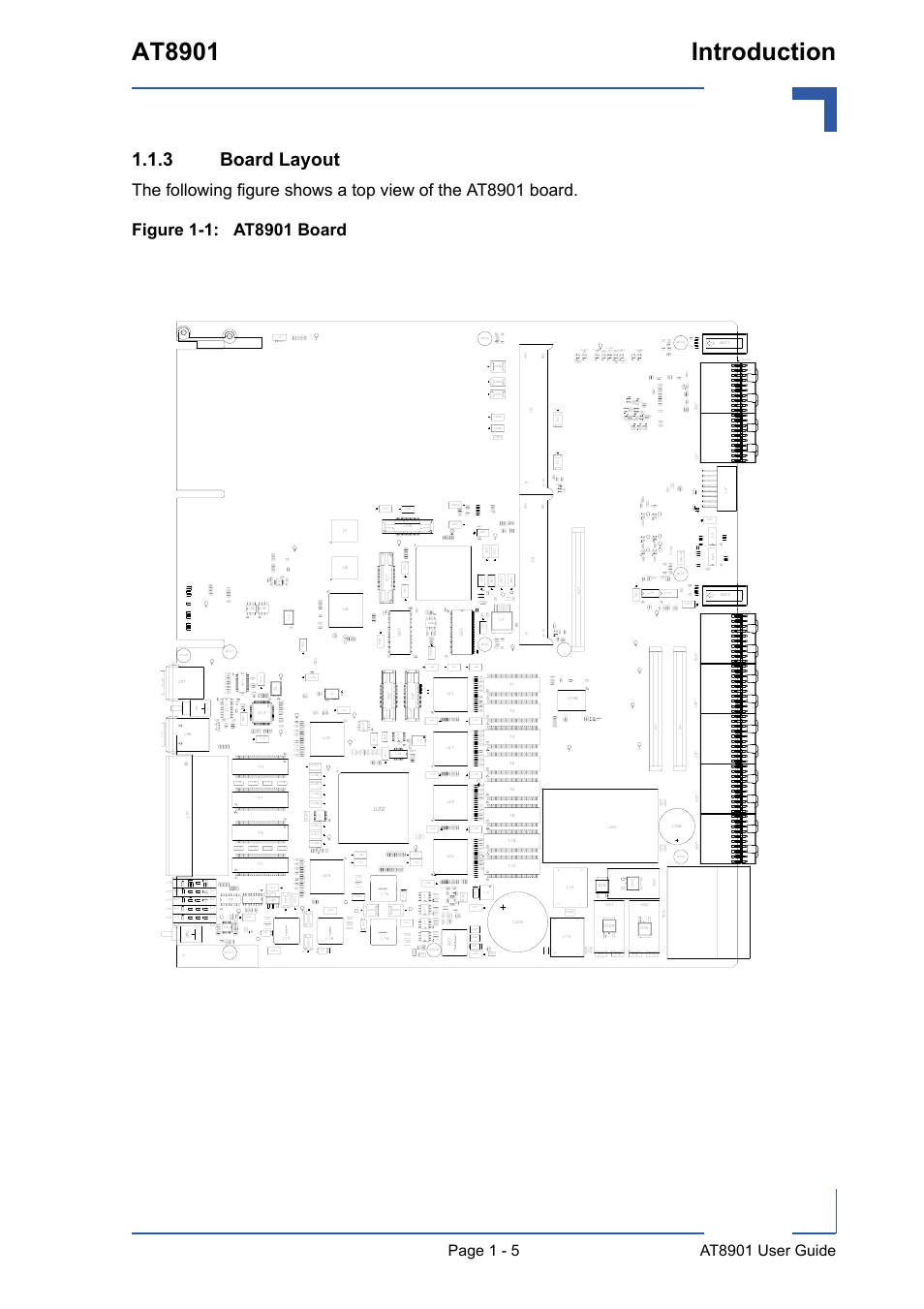 3 board layout, Board layout - 5, At8901 board - 5 | At8901 introduction, Mati ng | Kontron AT8901 User Manual | Page 17 / 79