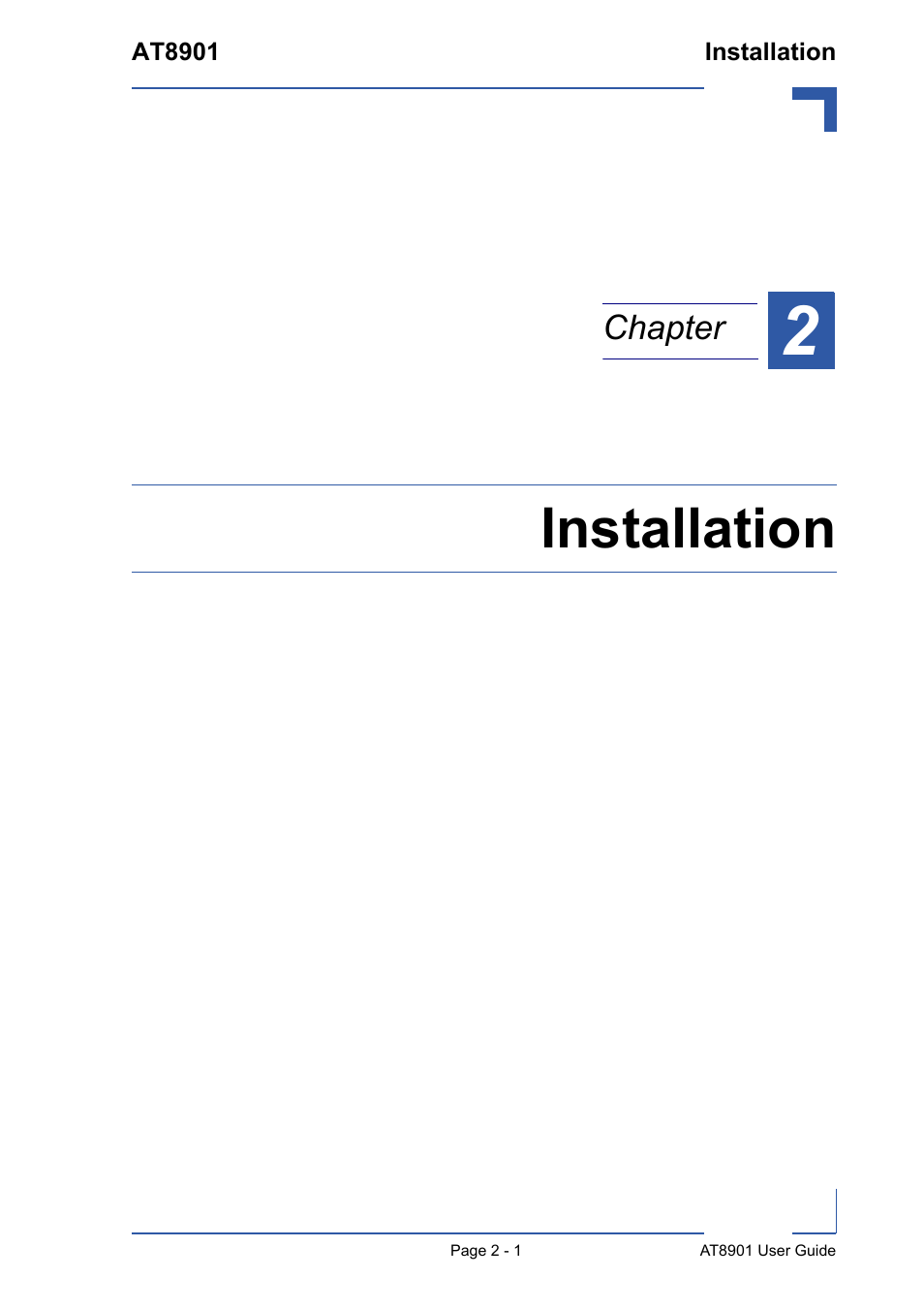 Installation | Kontron AT8901 User Manual | Page 26 / 79